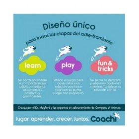 Giocattolo da allenamento Coachi CHASE & CRINKLE Azzurro