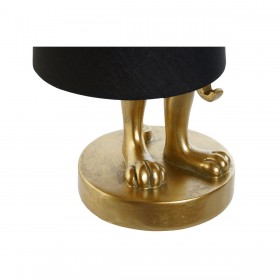 Lampada da tavolo Home ESPRIT Nero Dorato Resina 40 W 220 V 16 x 16 x 43 cm