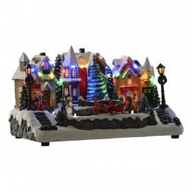 Decorazione Natalizia Home ESPRIT Multicolore Musicale 32 X 18,5 X 19 cm