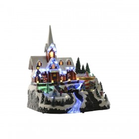Decorazione Natalizia Home ESPRIT Multicolore Musicale 33 X 31 X 38 cm