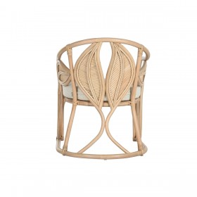 Sedia da Sala da Pranzo Home ESPRIT Naturale Rattan 63 x 68 x 81 cm