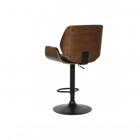 Sgabello Home ESPRIT Nero Legno 52 X 51,5 X 96 cm