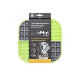 Ciotola per cani Lickimat Slomo Verde polipropilene TPR