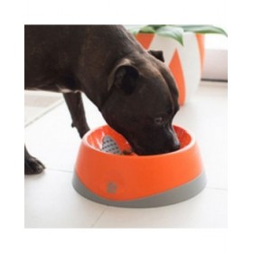Ciotola per cani Lickimat Oh Bowl Arancio