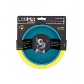 Ciotola per cani Lickimat Wobble Turchese Gomma