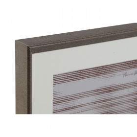 Cornice Portafoto Home ESPRIT Marrone Naturale Cristallo polistirene Città 34 x 3 x 34 cm (2 Unità)