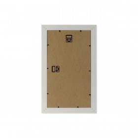Cornice Portafoto Home ESPRIT Bianco Marrone Beige Naturale Cristallo polistirene Scandinavo 26 X 2 X 44 cm (4 Unità)