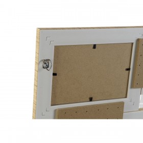 Cornice Portafoto Home ESPRIT Beige Naturale Cristallo polistirene Scandinavo 67 X 2 X 44 cm