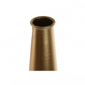 Vaso Home ESPRIT Bianco Dorato Metallo Moderno 14,5 X 14,5 X 82 cm