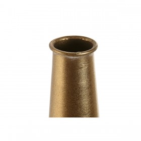 Vaso Home ESPRIT Bianco Dorato Metallo Moderno 14,5 x 14,5 x 55,5 cm