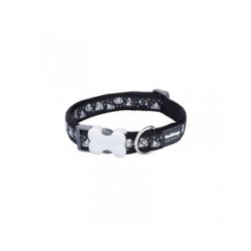 Collare per Cani Red Dingo STYLE DIAMOND 15 mm x 24-36 cm Nero