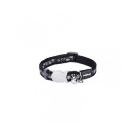 Collare per gatti Red Dingo Diamond 20-32 cm Nero
