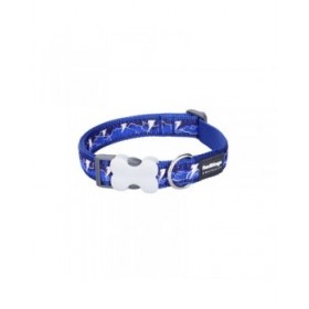 Collare per Cani Red Dingo STYLE LIGHTNING Blu Marino