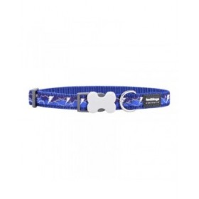 Collare per Cani Red Dingo STYLE LIGHTNING Blu Marino