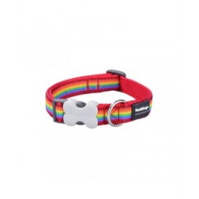 Collare per Cani Red Dingo STYLE RAINBOW 15 mm x 24-36 cm
