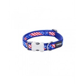 Collare per Cani Red Dingo STYLE US FLAG 31-47 cm