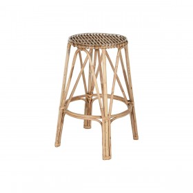 Sgabello Home ESPRIT Naturale vimini 50 X 50 X 86 cm