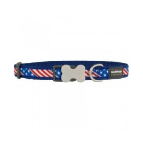 Collare per Cani Red Dingo STYLE US FLAG 31-47 cm