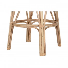 Sgabello Home ESPRIT Naturale vimini 50 X 50 X 86 cm