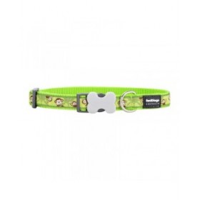 Collare per Cani Red Dingo STYLE MONKEY LIME GREEN 41-63 cm