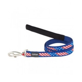 Guinzaglio per Cani Red Dingo STYLE US FLAG 15mm x 120 cm
