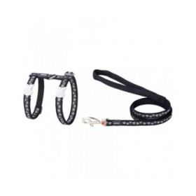 Imbracatura per Cani Red Dingo Diamond Nero