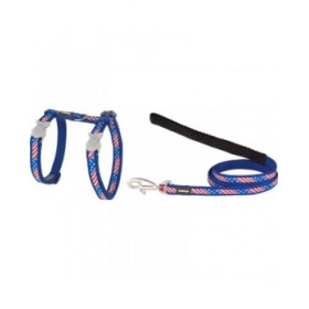 Imbracatura per Cani Red Dingo US Flag 21-35 cm Azzurro