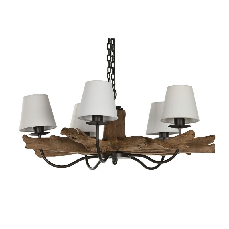 Lampadario Home ESPRIT Ferro teak 90 x 90 x 35 cm