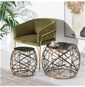 Lampadario Home ESPRIT Ferro teak 160 x 30 x 40 cm