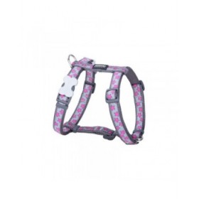 Imbracatura per Cani Red Dingo STYLE HOT PINK ON COOL GREY 36-54 cm 30-48 cm