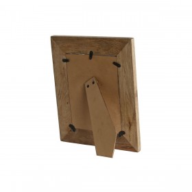 Cornice Portafoto Home ESPRIT Bianco Naturale Madreperla Legno di mango Moderno 24 x 2 x 29 cm