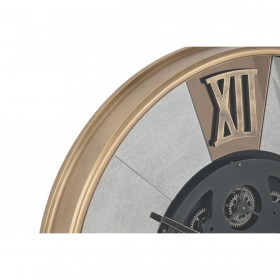 Orologio da Parete Home ESPRIT Nero Dorato Metallo Cristallo Vintage 80 x 9,5 x 80 cm