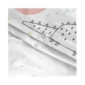 Set di copripiumino HappyFriday Moshi Moshi Best Buddies Multicolore Culla Neonato 2 Pezzi