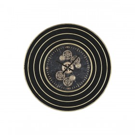 Orologio da Parete Home ESPRIT Nero Dorato Metallo Cristallo 108 X 8,5 X 108 cm