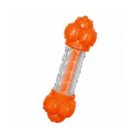 Giocattolo da mordere per cani Nylabone Arancio Bacon Artificiale L