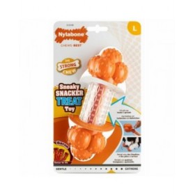 Giocattolo da mordere per cani Nylabone Arancio Bacon Artificiale L