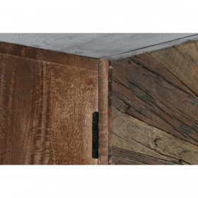 Credenza Home ESPRIT Nero Naturale Legno Riciclato 120 x 40 x 85 cm