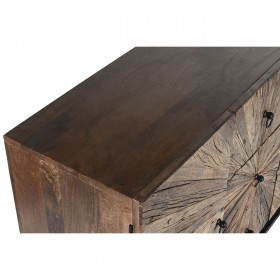 Credenza Home ESPRIT Nero Naturale Legno Riciclato 120 x 40 x 85 cm