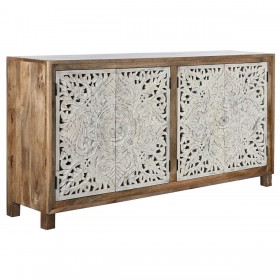 Credenza Home ESPRIT Bianco Naturale Legno di mango 180 x 40 x 90 cm