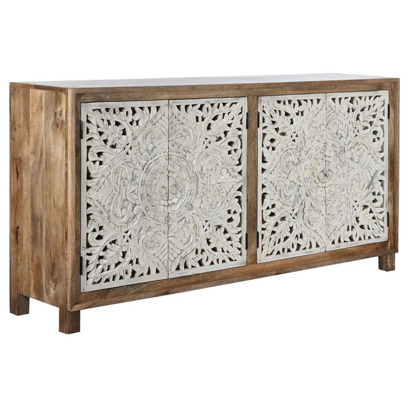 Credenza Home ESPRIT Bianco Naturale Legno di mango 180 x 40 x 90 cm