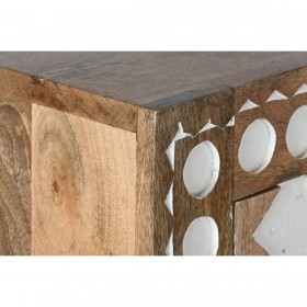 Credenza Home ESPRIT Bianco Naturale Legno di mango 165 x 40 x 90 cm