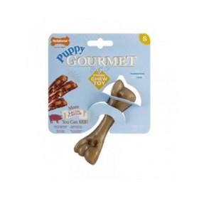Giocattolo da mordere per cani Nylabone Marrone Bacon Artificiale S