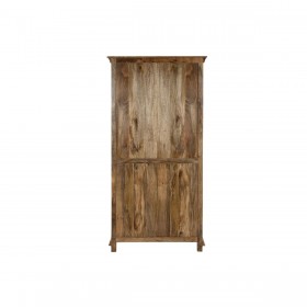 Stand Espositore Home ESPRIT Nero Naturale Ferro Legno di mango 100 X 40 X 200 cm