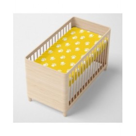 Lenzuolo con angoli HappyFriday MR FOX Giallo Multicolore 60 x 120 x 14 cm