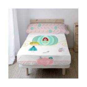 Set di Lenzuola HappyFriday Mr Fox Pumpkin Multicolore 2 Pezzi