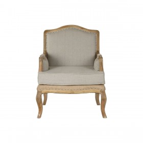 Poltrona Home ESPRIT Bianco Naturale Legno di mango 72 x 80 x 95 cm