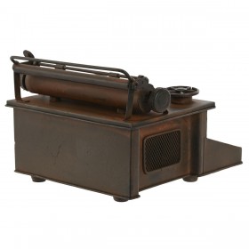Statua Decorativa Home ESPRIT Bronce Vintage Macchina da scrivere 15 x 18 x 12 cm