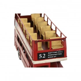 Statua Decorativa Home ESPRIT Rosso Vintage 28 x 9 x 15 cm