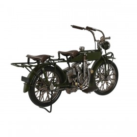 Statua Decorativa Home ESPRIT Azzurro Verde Moto Vintage 31 x 8 x 16 cm (2 Unità)