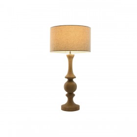 Lampada da tavolo Home ESPRIT Naturale Legno di mango 50 W 220 V 40 x 40 x 78 cm